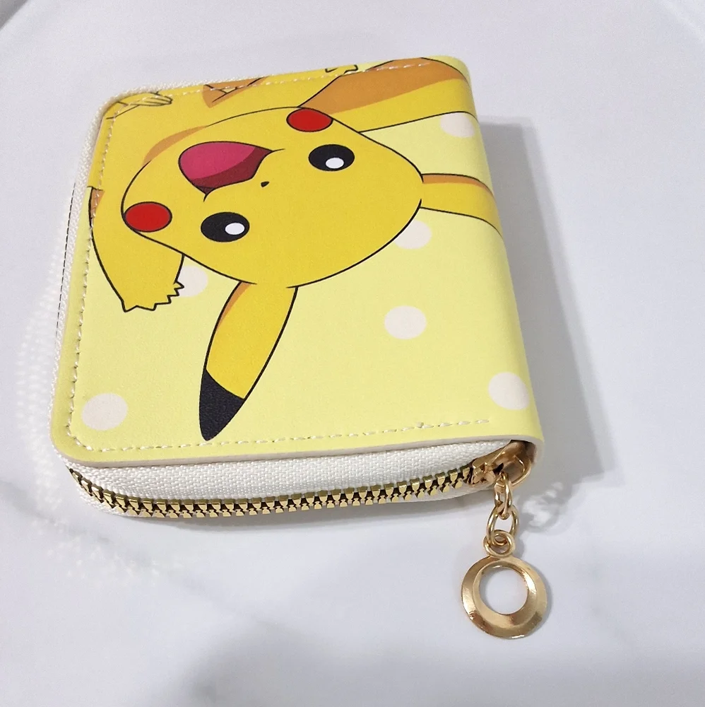 NEW Pokemon Pikachu Zip Around Wallet Coin Purse